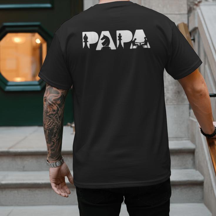 Chess Father Dad Chess Father T-Shirt Men's Back Print T-Shirt