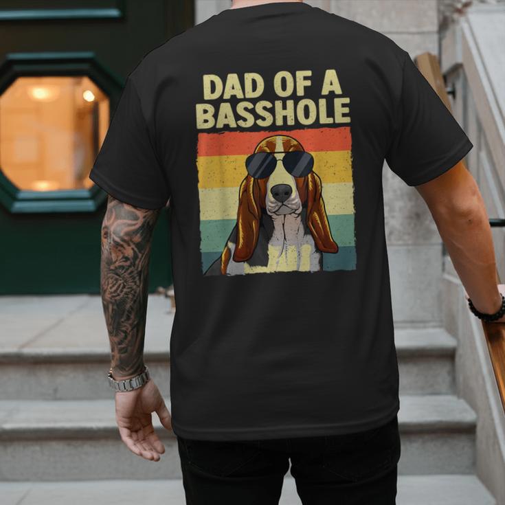 Cool Basset Hound For Men Dad Dog Basset Hound Lovers Men's Back Print T-Shirt