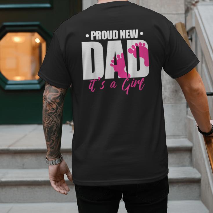 Cool Parent Apparel Proud New Dad It's A Girl Classic Fit Short Sleeve Crew Neck T-Shirt Small Men's Back Print T-Shirt