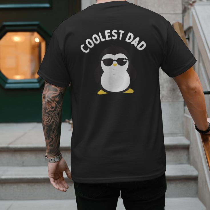 The Coolest Dad Cool Penguin By Dangerous Dad Men's Back Print T-Shirt