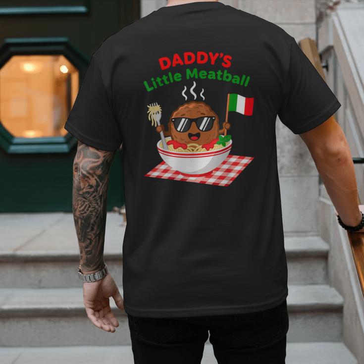 Couple Daddy's Little Meatball Italian Men Men's Back Print T-Shirt