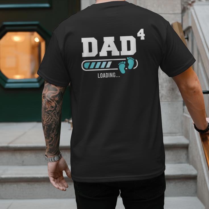 Dad 4 Fourth Time Dad Dad Of Four Men's Back Print T-Shirt