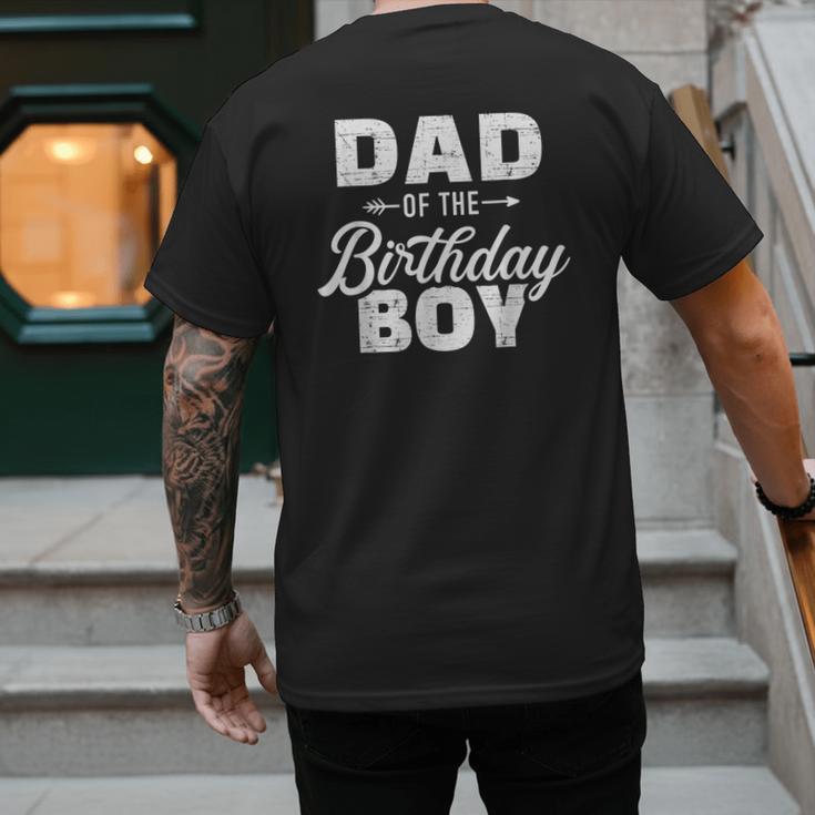 Dad Of The Birthday Boy Matching Family Party Men's Back Print T-Shirt