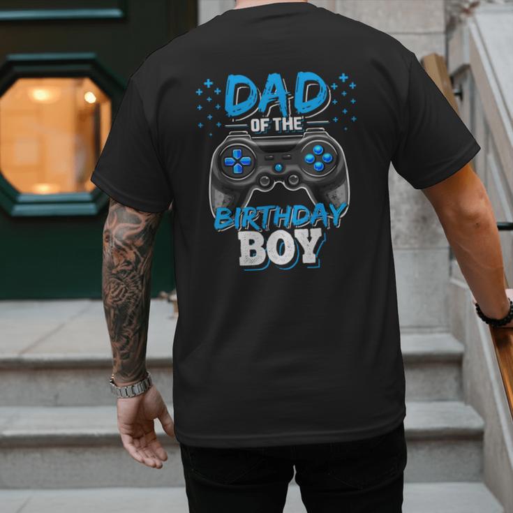 Dad Of The Birthday Boy Matching Video Gamer Birthday Party Men's Back Print T-Shirt