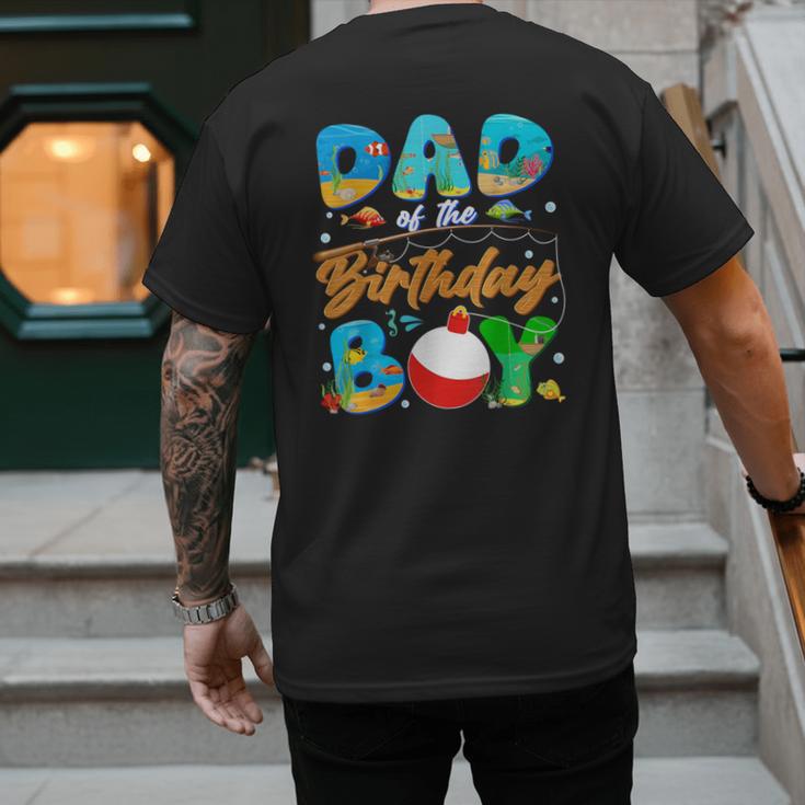 Dad Of The Birthday Boy Ofishally One Family Matching Party Men's Back Print T-Shirt