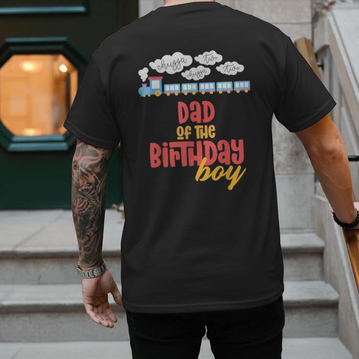 Dad Birthday Boy Train I'm 2 Two Yr Old Chugga Engine Men's Back Print T-Shirt