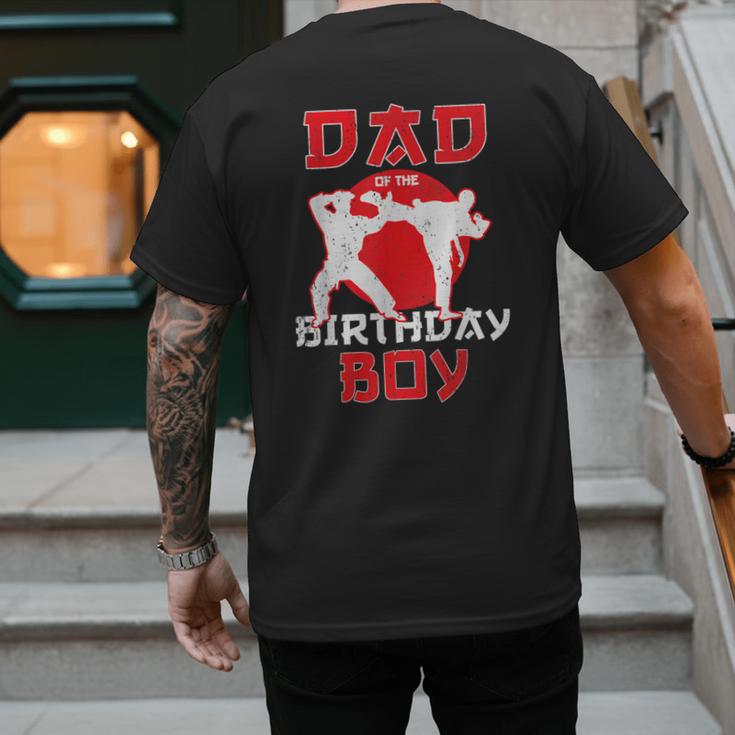 Dad Of The Birthday Karate Taekwondo Boy Martial Arts Men's Back Print T-Shirt Dad Of The Birthday Karate Taekwondo Boy Martial Arts Men's Back Print T-Shirt