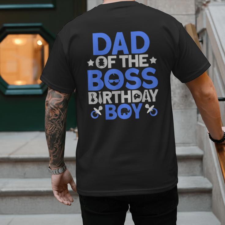 Dad Of The Boss Birthday Party Outfit Like A Boss Dad Men's Back Print T-Shirt Dad Of The Boss Birthday Party Outfit Like A Boss Dad Men's Back Print T-Shirt