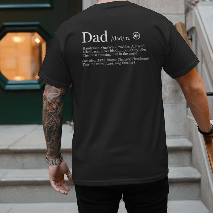 Dad Definition Men's Back Print T-Shirt