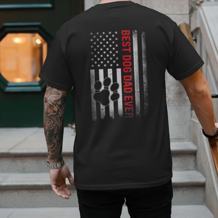 Dad Fathers Day Dog Dad Men's Back Print T-Shirt Dad Fathers Day Dog Dad Men's Back Print T-Shirt