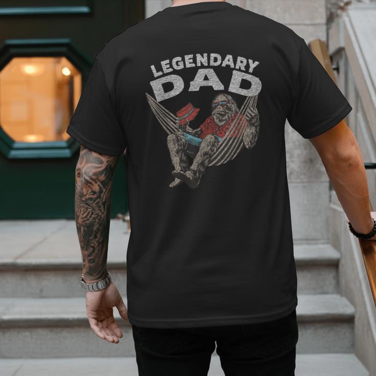 Dad Legendary Saying Men's Back Print T-Shirt Dad Legendary Saying Men's Back Print T-Shirt