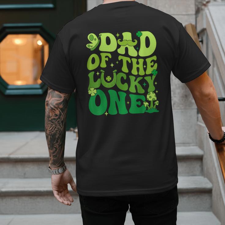 Dad Of The Lucky One Saint Patrick's Day Children Birthday Men's Back Print T-Shirt