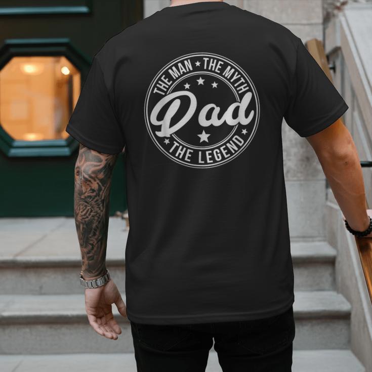 DAD The Man The Myth The Legend Father's Day Men's Back Print T-Shirt