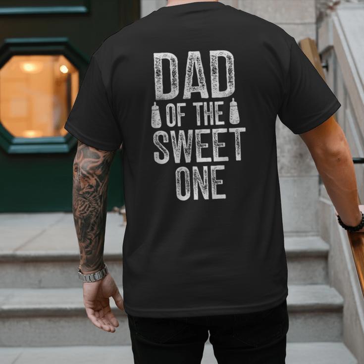 Dad Of The Sweet One Father's Day Daddy Men's Back Print T-Shirt