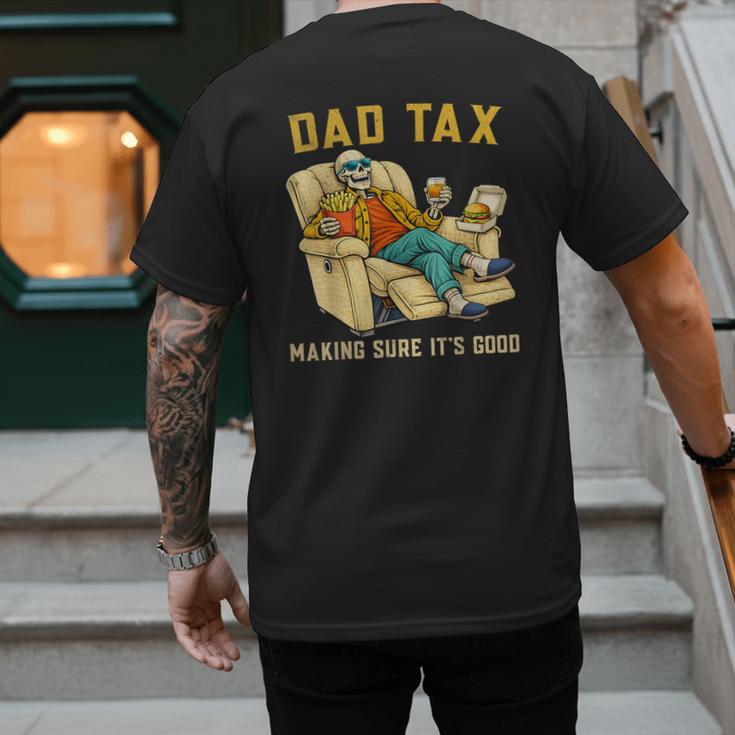Dad Tax Graphic Tee Fathers Day Men's Back Print T-Shirt