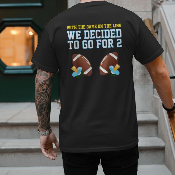 Dad Of Twins TShirt Men's Back Print T-Shirt