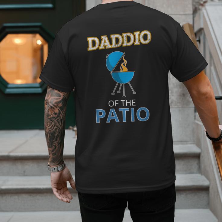 Daddio Of The Patio Fathers Day BBQ Grill Dad Men's Back Print T-Shirt