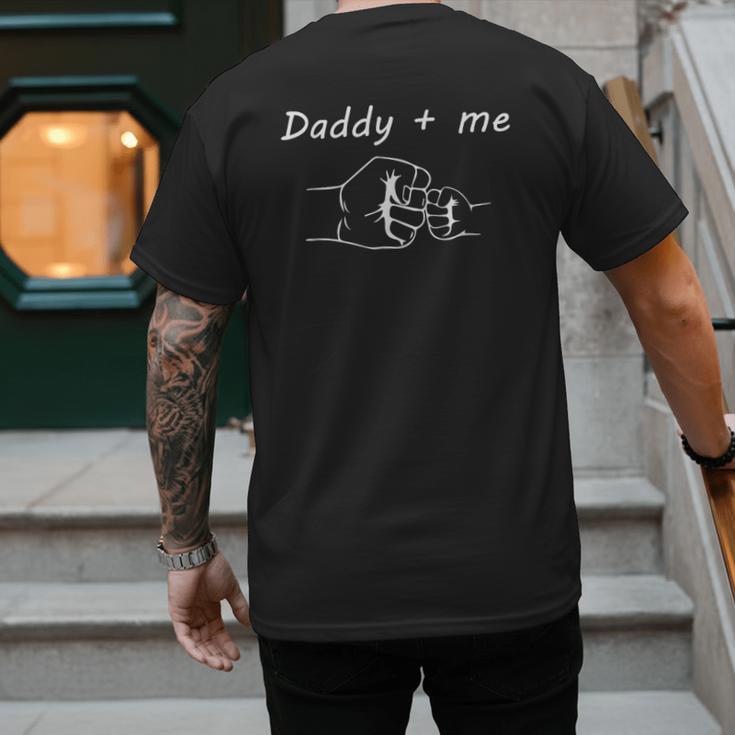 Daddy And Me Best Dad Ever Fist Bump Father's Day Men's Back Print T-Shirt