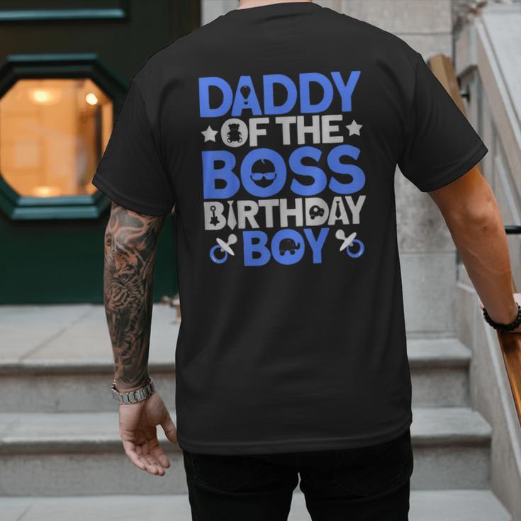 Daddy Of The Boss Birthday Party Outfit Like A Boss Daddy Men's Back Print T-Shirt