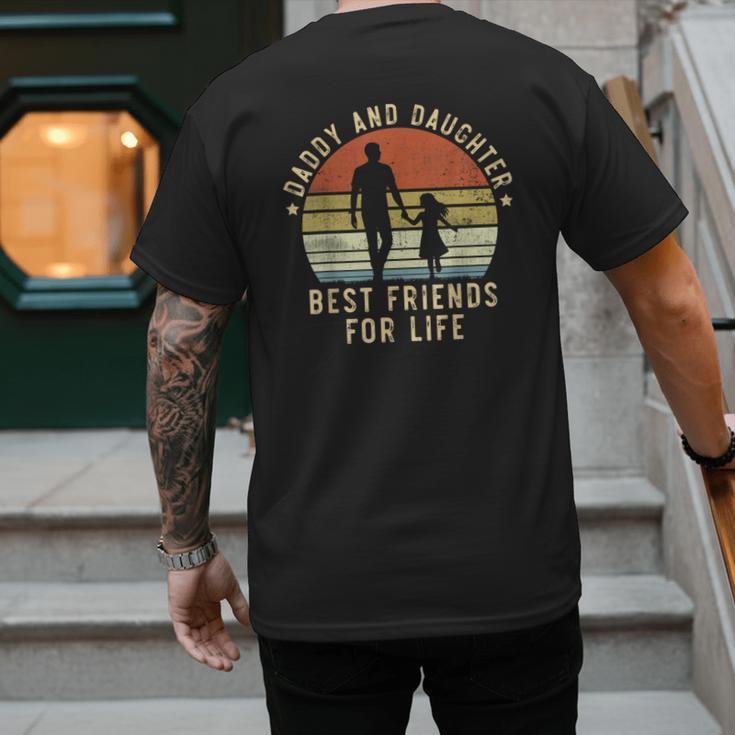 Daddy And Daughter Best Friends For Life Dad Father's Day Men's Back Print T-Shirt