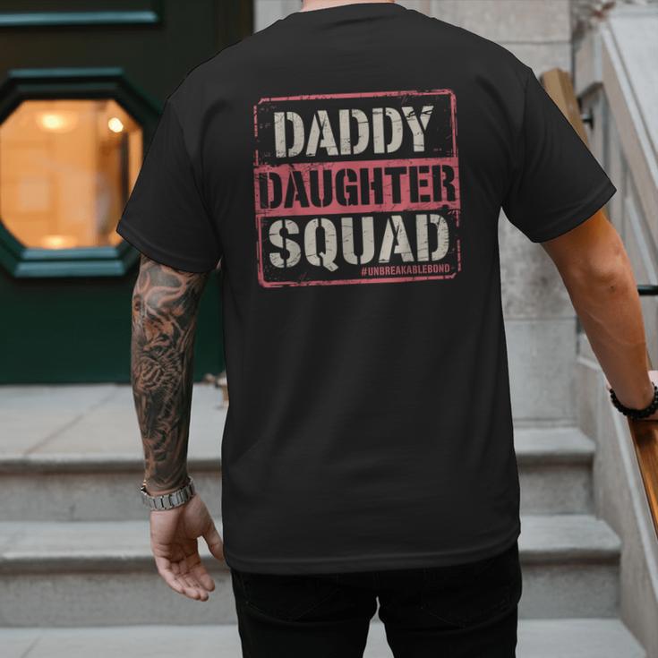 Daddy Daughter Squad Fathers Day Matching Dad And Daughter Men's Back Print T-Shirt