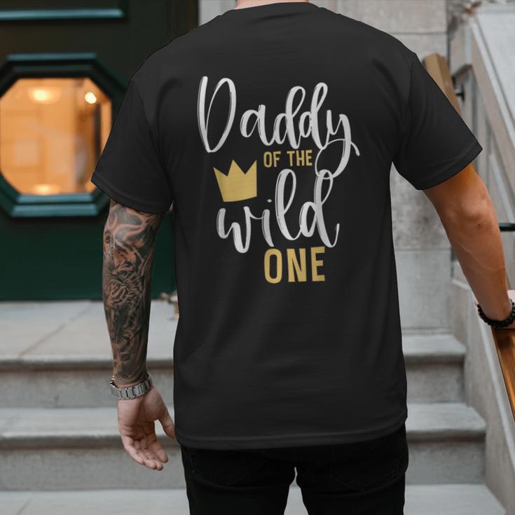 Daddy Of The Wild One Shirt 1st Birthday First Thing Dad Tee Men's Back Print T-Shirt Daddy Of The Wild One Shirt 1st Birthday First Thing Dad Tee Men's Back Print T-Shirt
