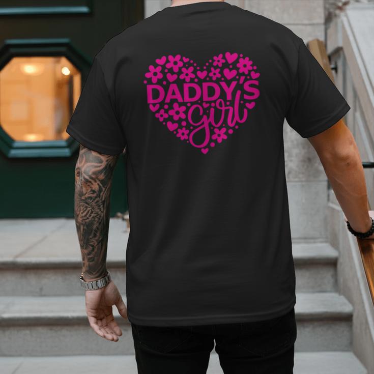 Daddy's Girl Father's Day Idea For a New Dad Men's Back Print T-Shirt