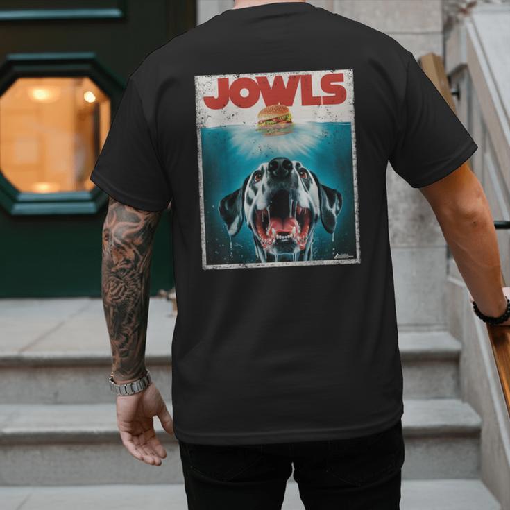 Dalmatian Jowls Cute Paws Spot Dog Mom Top Dog Dad Men's Back Print T-Shirt