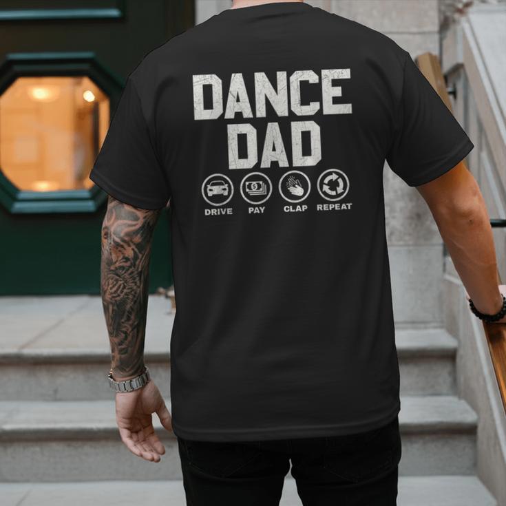 Dance Dad Proud Dancer Dancing Father Men Men's Back Print T-Shirt