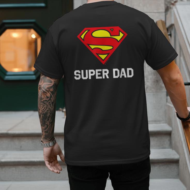 DC Comics Superman Father's Day Super Dad Logo Men's Back Print T-Shirt
