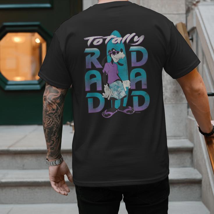 Disney Goofy Totally Rad Dad Father’s Day Surfing Distressed Men's Back Print T-Shirt
