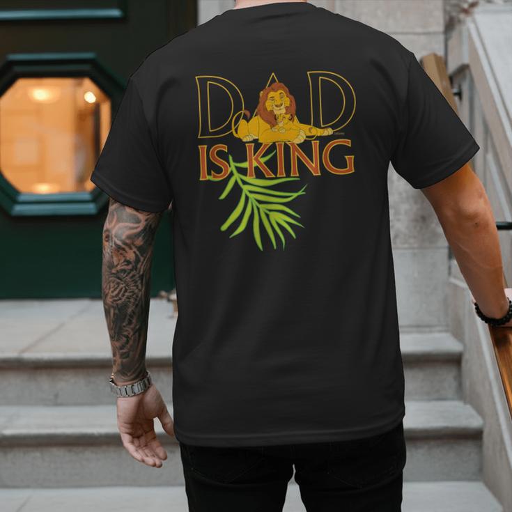 Disney The Lion King Dad Is King Mufasa & Simba Father's Day Men's Back Print T-Shirt