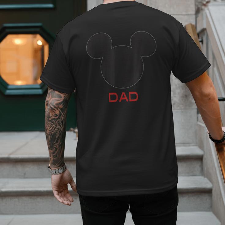 Disney Mickey Mouse Dad Family Small Men's Back Print T-Shirt