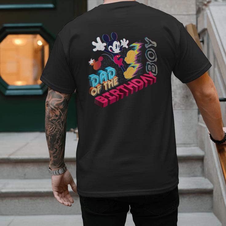 Disney Mickey Mouse Family Star Dad Of The Birthday Boy Men's Back Print T-Shirt Disney Mickey Mouse Family Star Dad Of The Birthday Boy Men's Back Print T-Shirt