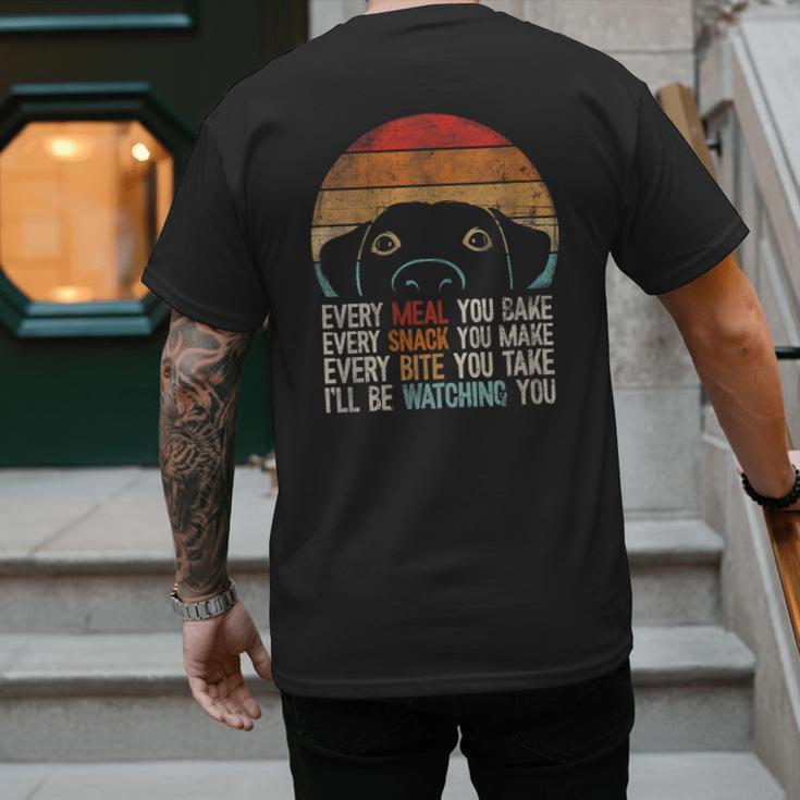Dog Lover Dog Humor Dog Mom Dog Dad Men's Back Print T-Shirt
