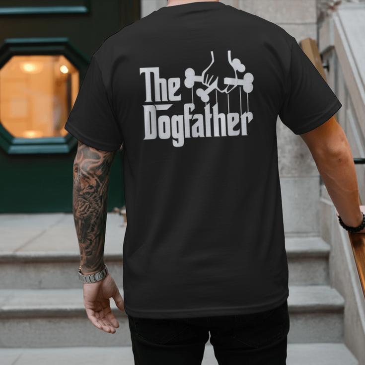 The Dogfather Dog Dad Dog Lover Men's Back Print T-Shirt
