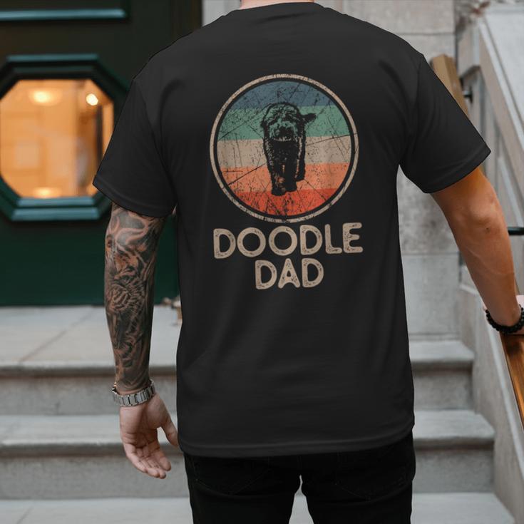 Doodle Dog Vintage Doodle Dad Small Men's Back Print T-Shirt