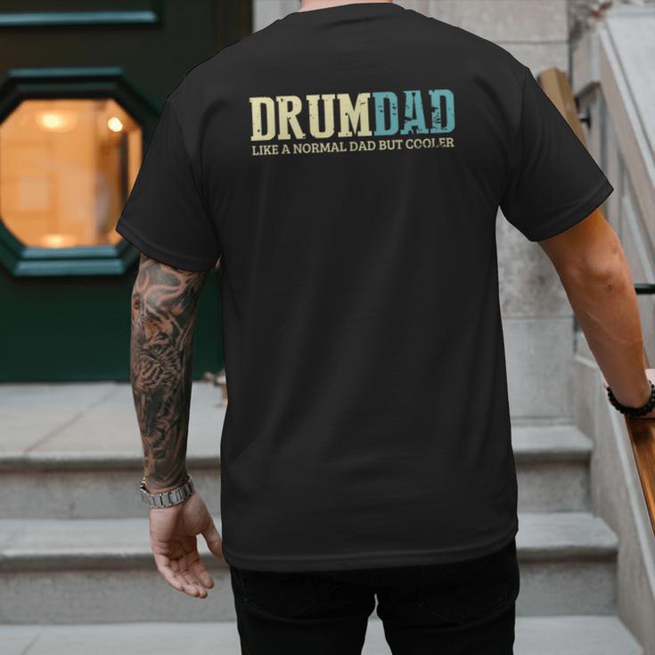 Drum Dad Like A Normal Dad But Cooler Shirt Music Dad Men's Back Print T-Shirt Drum Dad Like A Normal Dad But Cooler Shirt Music Dad Men's Back Print T-Shirt