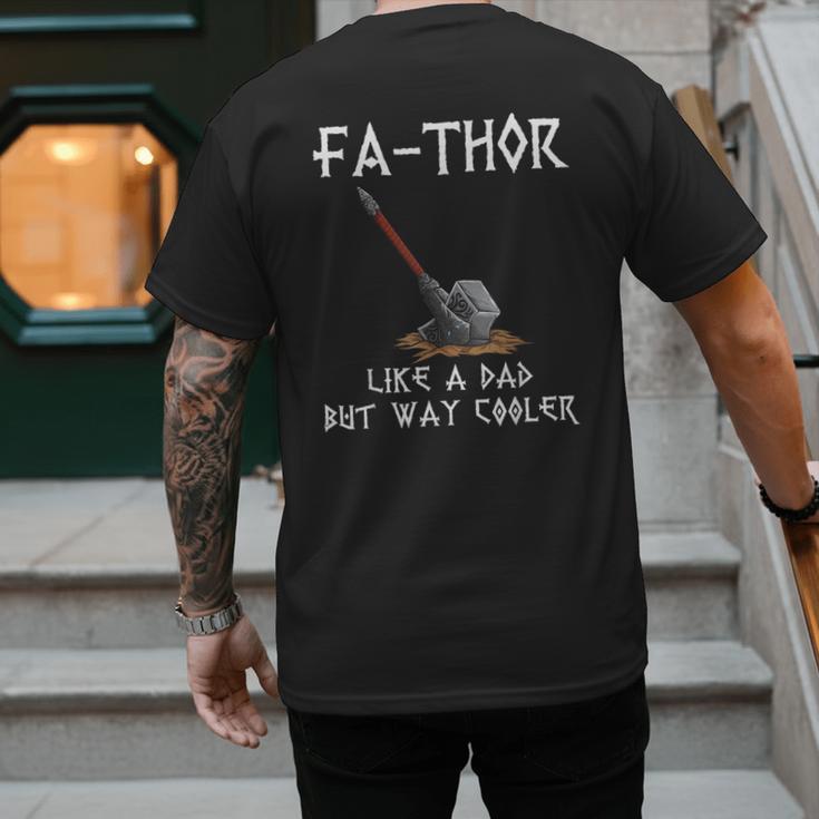 FA-Thor Fathers Day Tshirt Dad Father Men's Back Print T-Shirt
