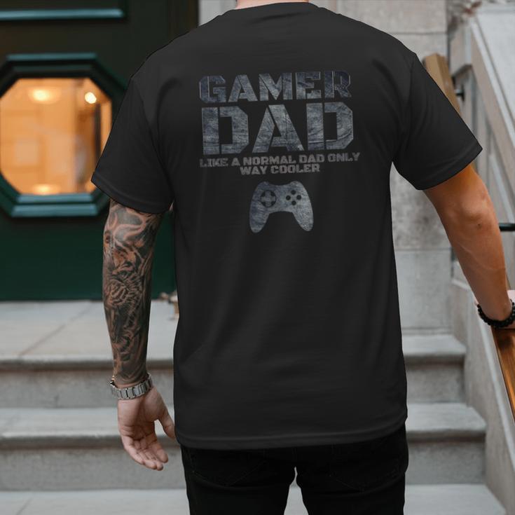 Father Dad Daddy Husband Tshirt Gamer Dad Men's Back Print T-Shirt Father Dad Daddy Husband Tshirt Gamer Dad Men's Back Print T-Shirt