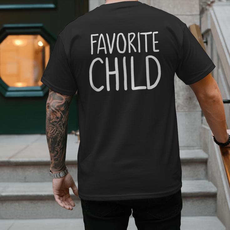 Favorite Child MomDad's Favorite Men's Back Print T-Shirt