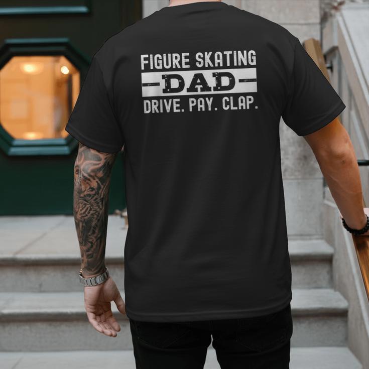 Figure Skating Dad Men's Back Print T-Shirt