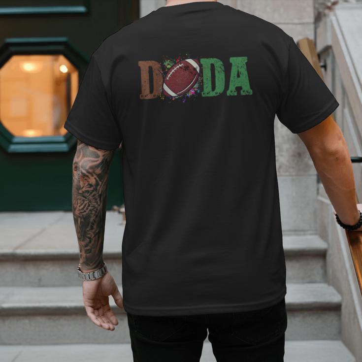 Football Dada 1st Birthday Men's Back Print T-Shirt