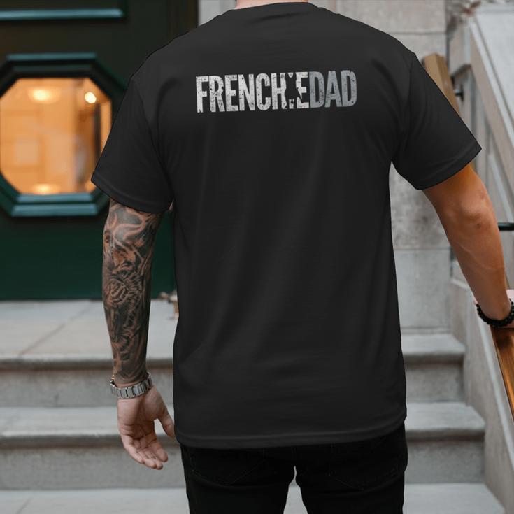 Frenchie Dad French Bulldog Father Dog Dad Men's Back Print T-Shirt Frenchie Dad French Bulldog Father Dog Dad Men's Back Print T-Shirt