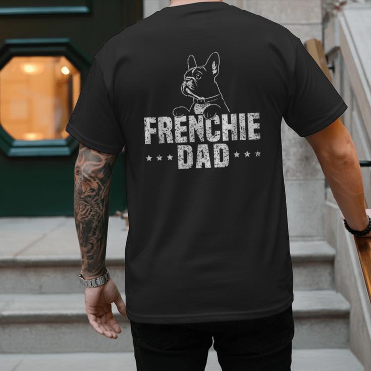 Frenchie Dad Lover Owner French Bulldog Father Daddy Papa Men Women Girls Kids Men's Back Print T-Shirt