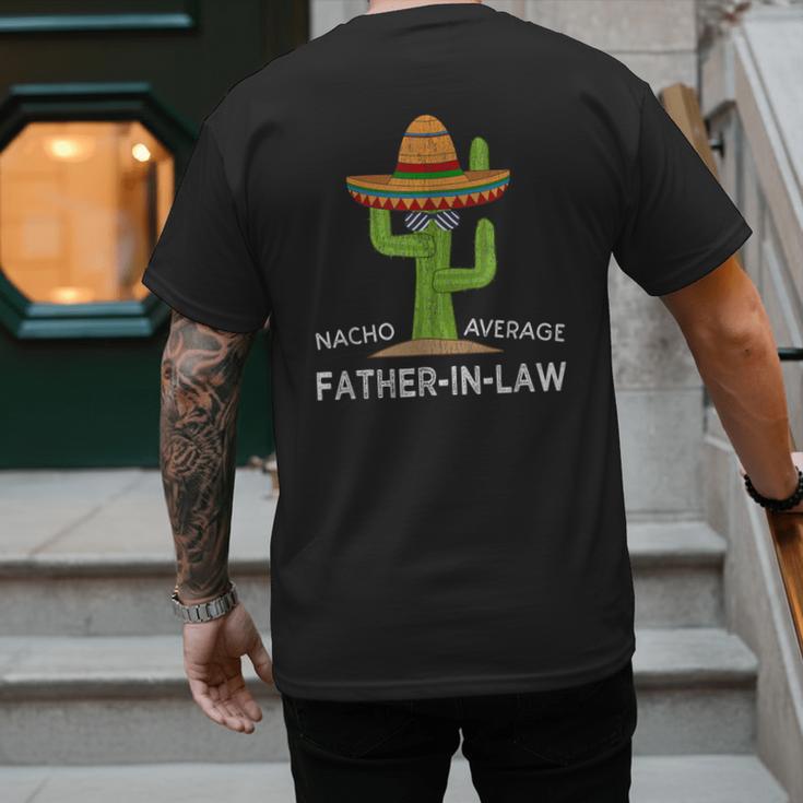 Fun Hilarious Dad-In-Law Humor Father-In-Law Men's Back Print T-Shirt