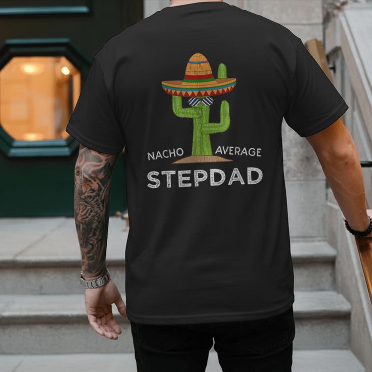 Fun Hilarious Stepfather Humor Stepdad Men's Back Print T-Shirt