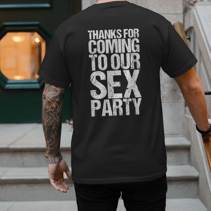 Gender Reveal Mum Dad Party Men's Back Print T-Shirt