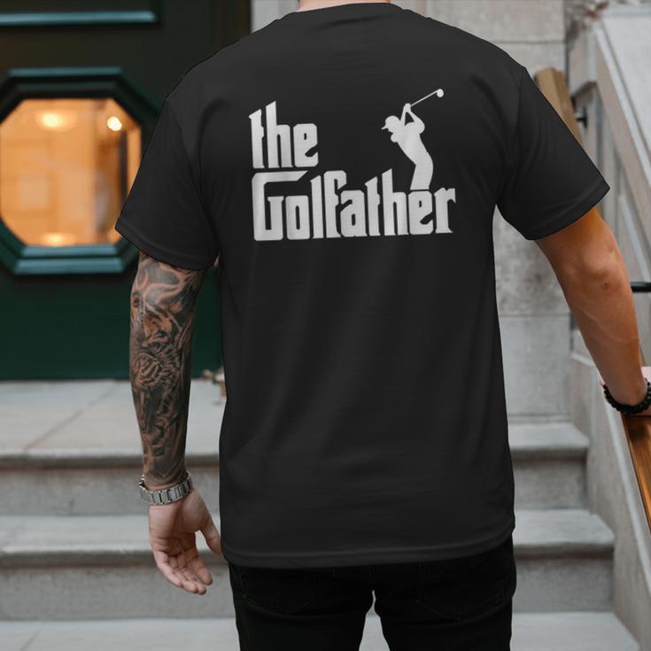 The GolfFather Golf Father God Father Dad Golfer Men's Back Print T-Shirt