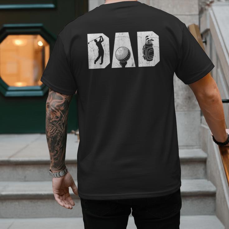 Golfing Dad Golf Lover Golfing Putter Golfer Men's Back Print T-Shirt